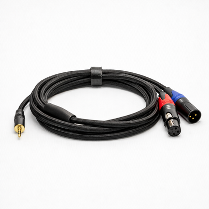 Mini-Jack para XLR(F) XLR(M) 3 metros
