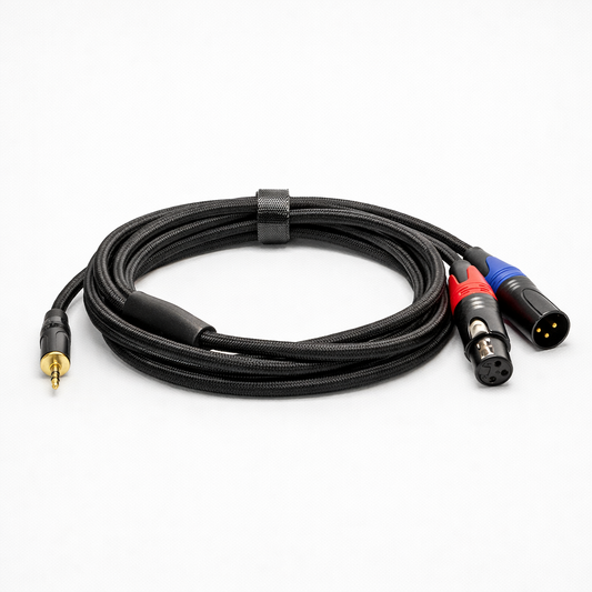 Mini-Jack para XLR(F) XLR(M) 3 metros